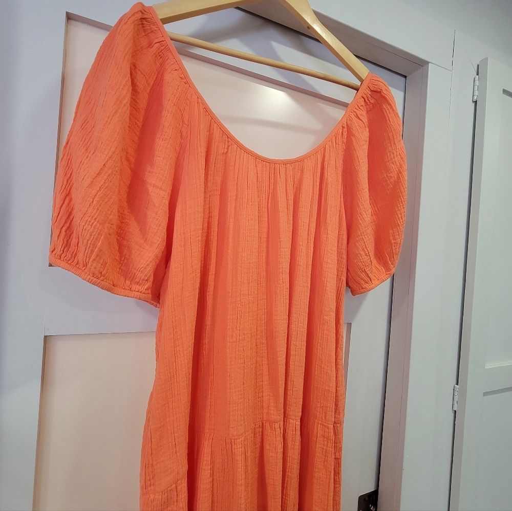 NWT Lilly Pulitzer Zemini Soft Crinkle Gauze Maxi Dress Flowy Beach Coverup XL - Picture 11 of 17